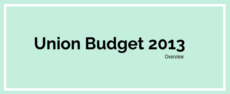 Union Budget 2013
